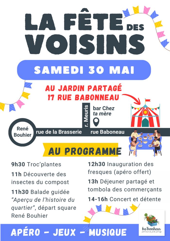 Fête des Voisins - Inauguration des fresques