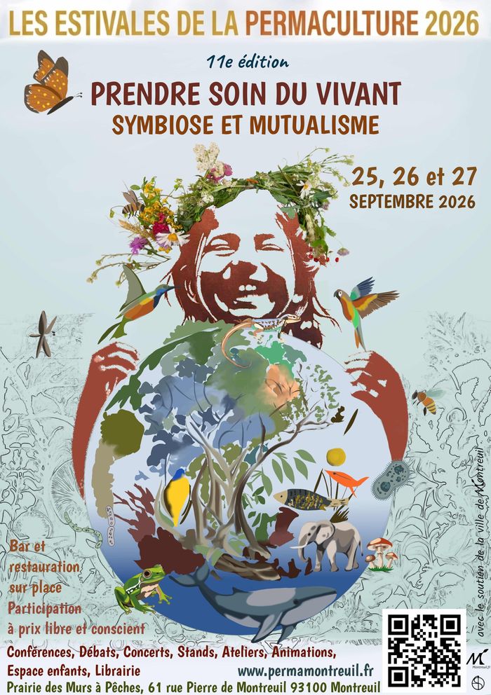 Les Estivales de la Permaculture 25, 26 et 27 septembre 2026 à Montreuil (93100)