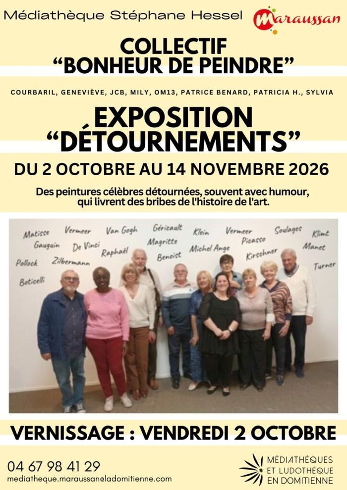 Exposition "Détournements" de Bonheur de peintre