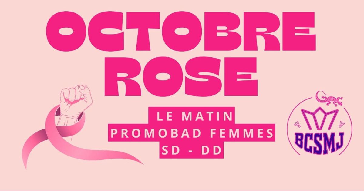 Tournoi de badminton Octobre rose