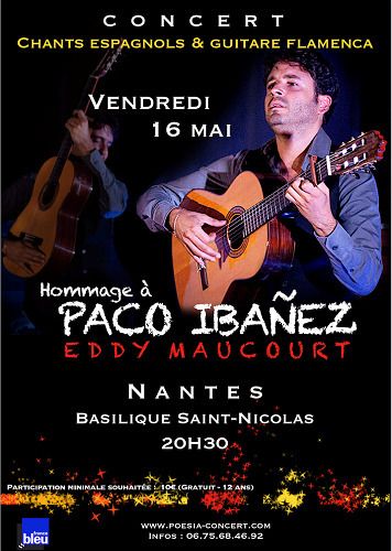 Concert Hommage à Paco Ibañez : Chants espagnols et guitare flamenca