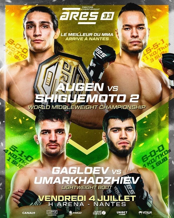 Combat de MMA à la H Arena
