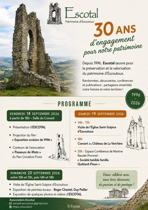 Anniversaire de l'association ESCOTAL