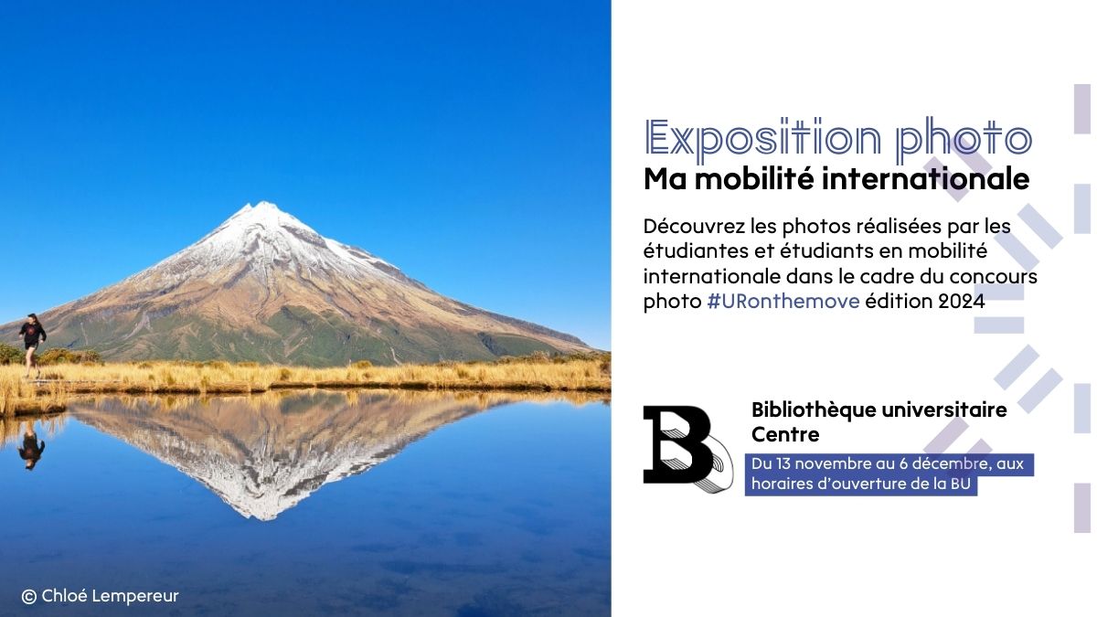 Exposition présentant les photos prises dans le cadre du concours photo #URonthemove édition 2024
