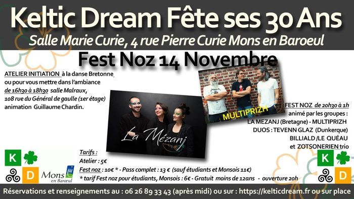 Affiche — Keltic Dream fête ses 30 ans - Fest-noz