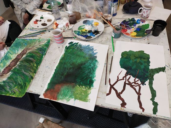 Stage de peinture, la couleur