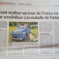 Tour de France 2CV pour la recherche PARKINSON