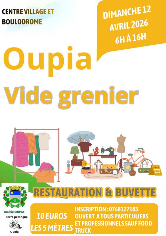 Vide-greniers La Serre pétanque Oupia