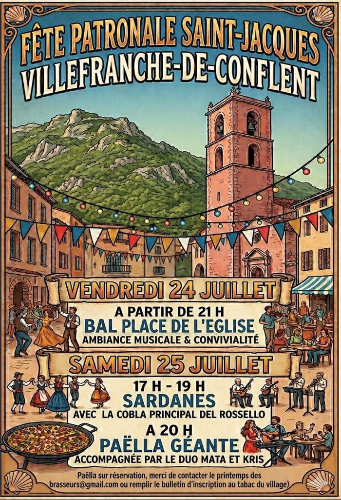 Fête de la Saint Jacques - Sardanes, paëlla