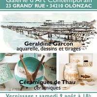 Expo de Géraldine Garcon et Céramiques de Thau