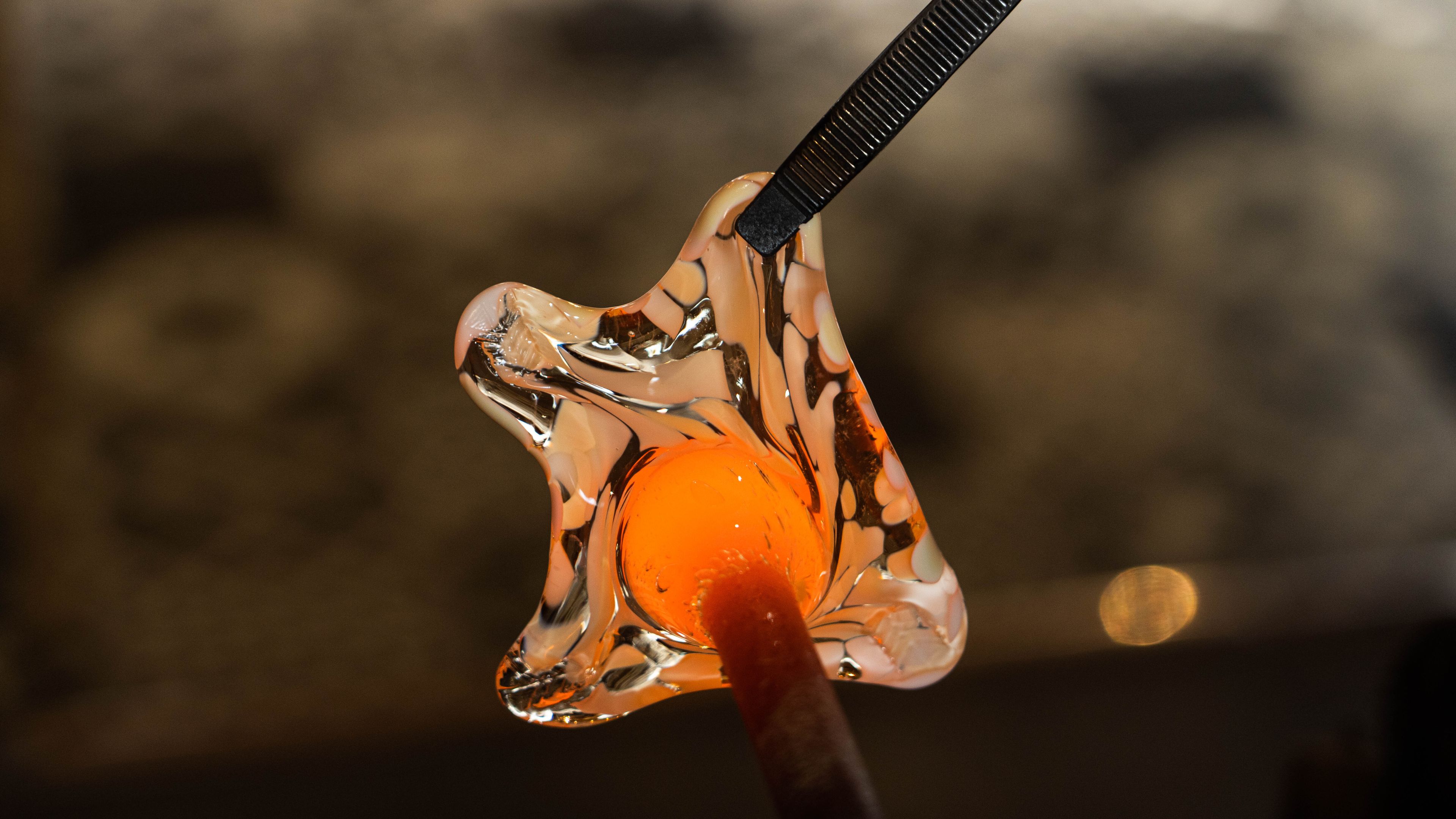 Atelier "fleur en verre soufflé"