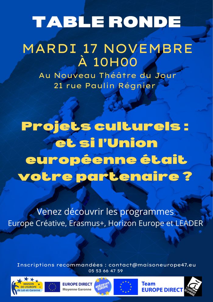 Projets culturels : et si l'Union européenne était votre partenaire ?