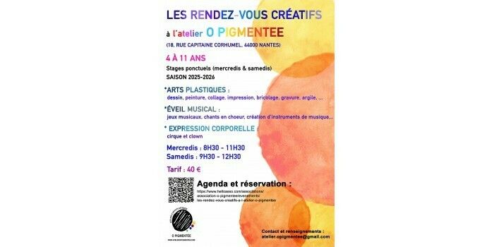 Les rendez-vous créatifs - Atelier O Pigmentée