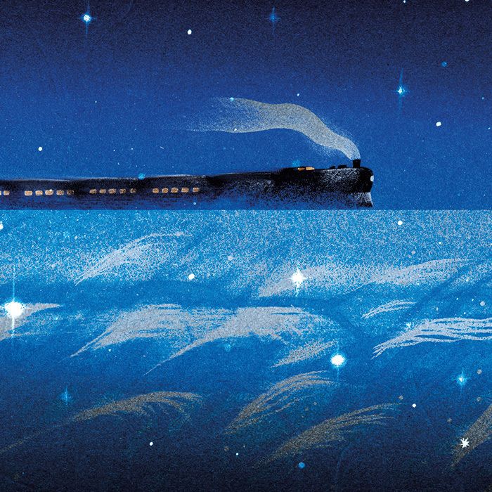 Train de nuit dans la Voie lactée