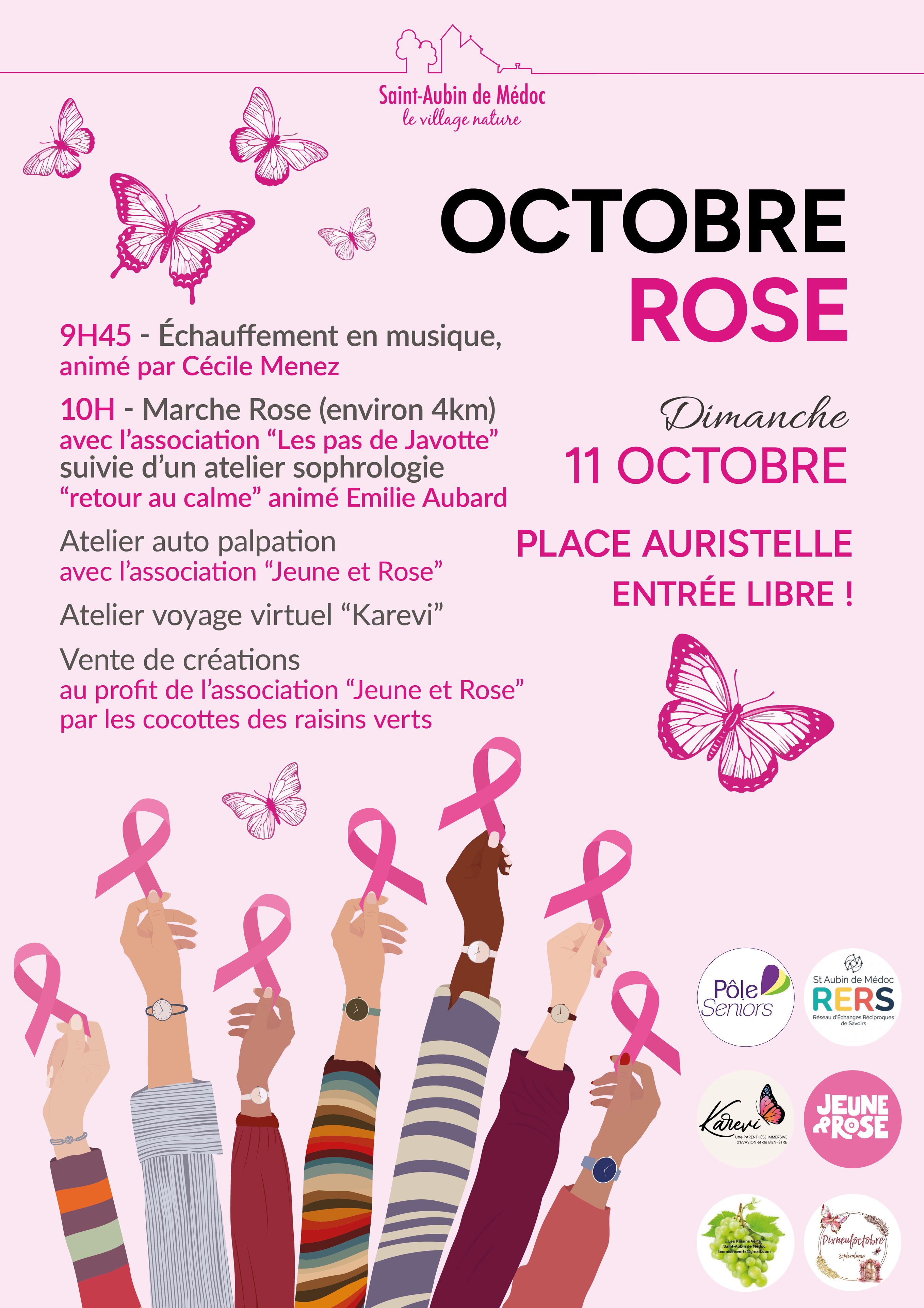 Octobre Rose à Saint-Aubin de Médoc