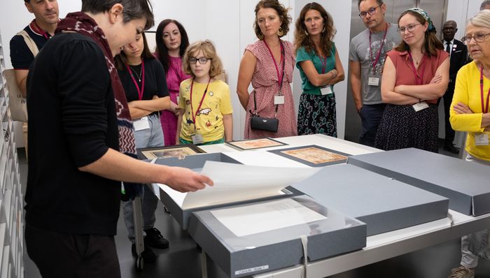 Visite des coulisses du musée : cabinet d'arts graphiques