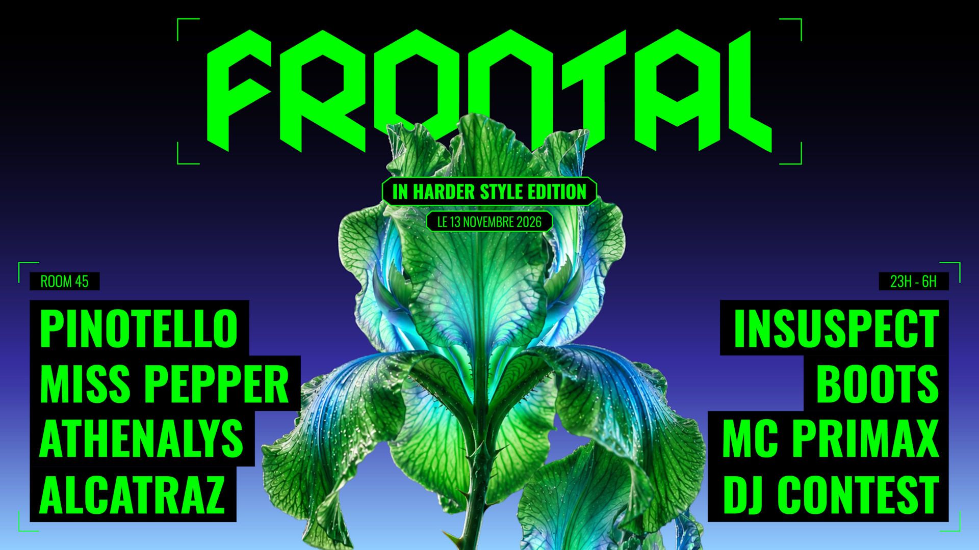 FRONTAL X IHS : PINOTELLO, MISS PEPPER, INSUSPECT, ATHENALYS