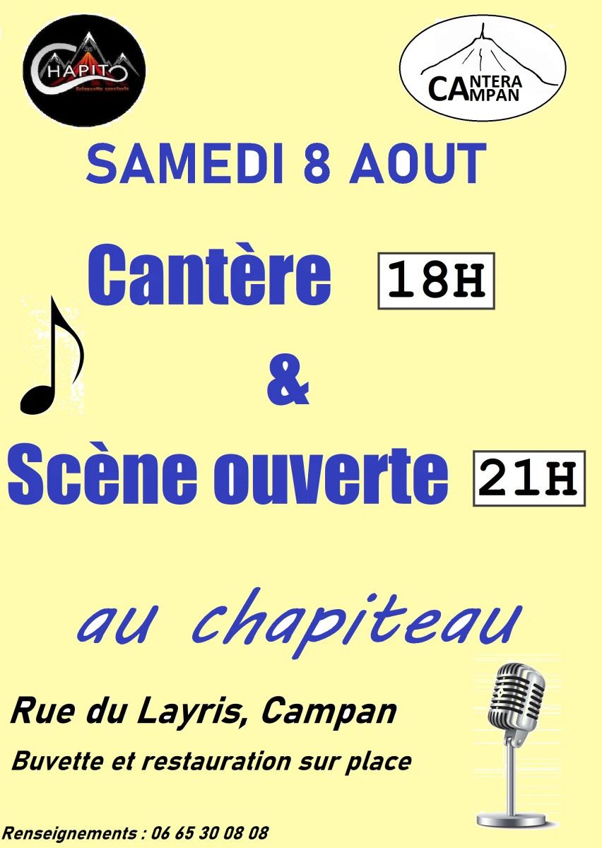 Cantère et scène ouverte au Chapiteau