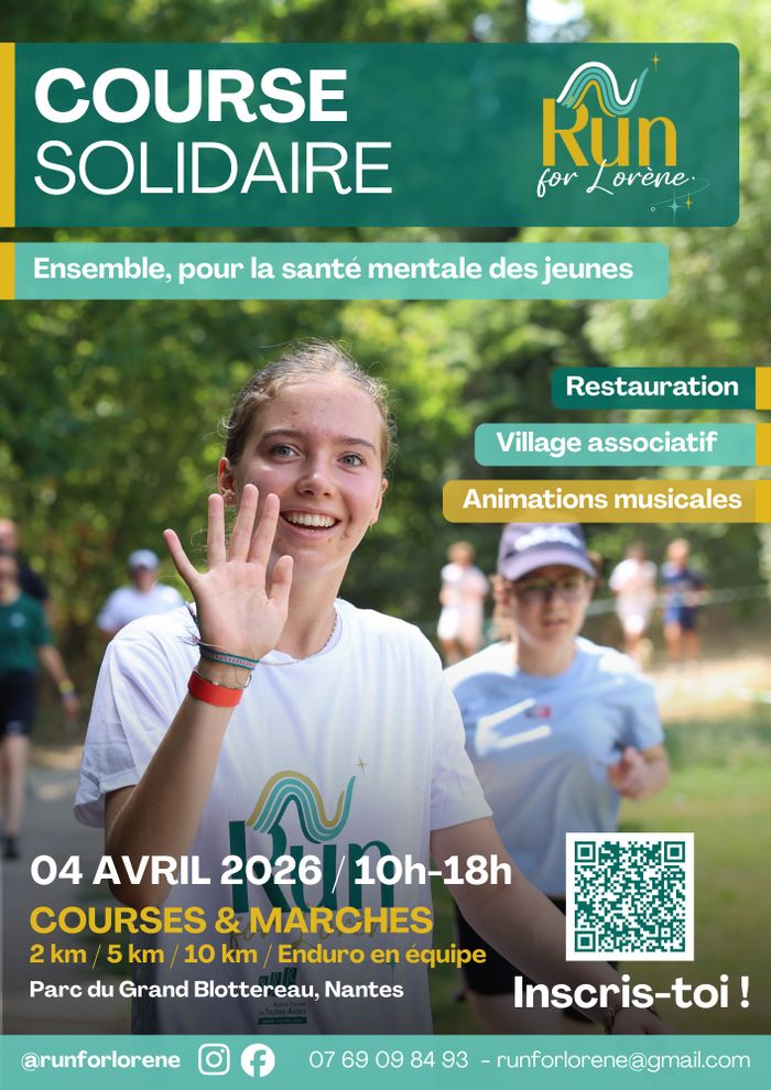 2ème édition - Course solidaire - Run For Lorène - 4 avril 2026