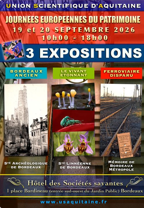 3 expositions : Bordeaux ancien / Vivant étonnant / Ferroviaire disparu