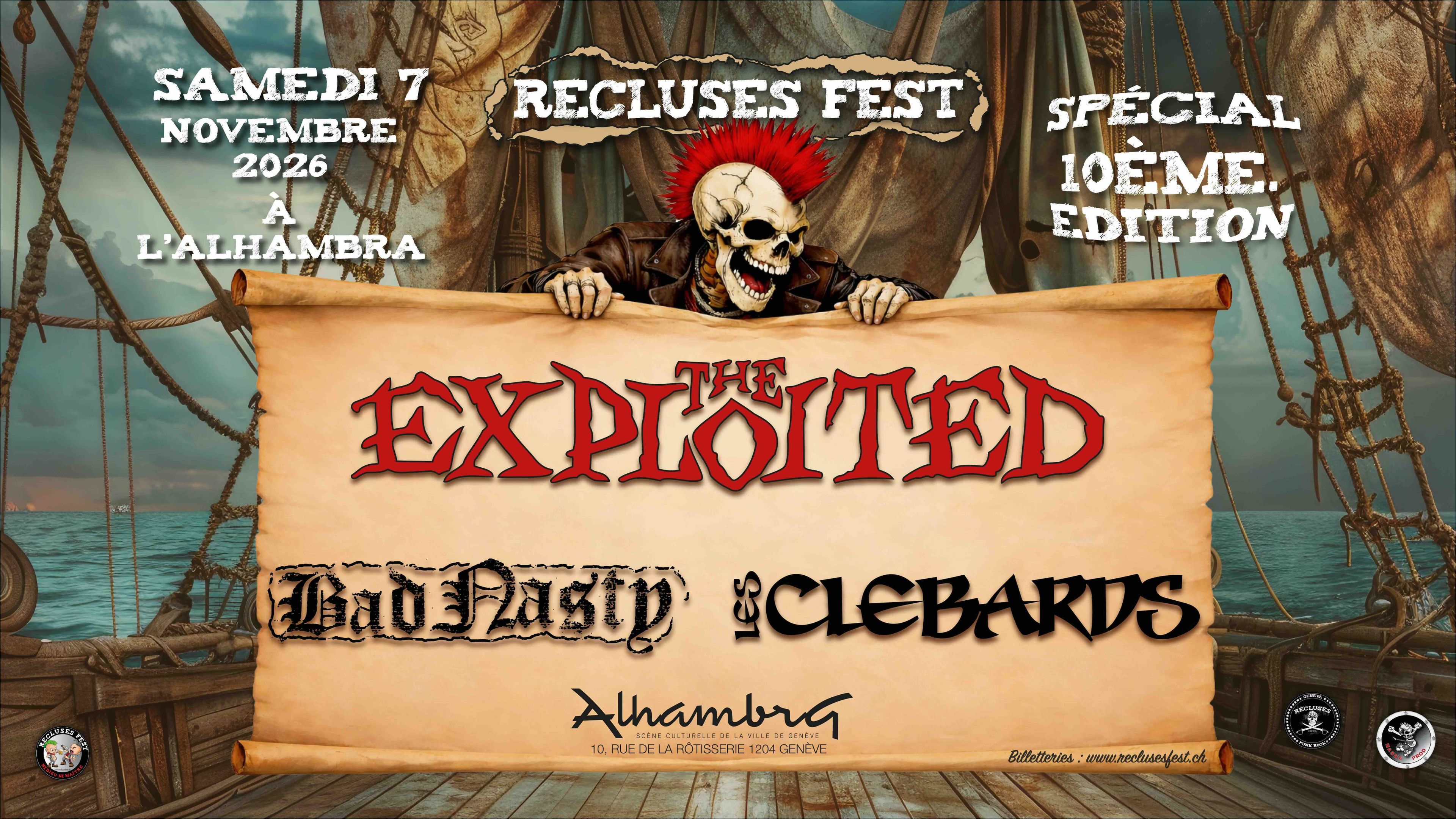 THE EXPLOITED + Les Clébards + Bad Nasty