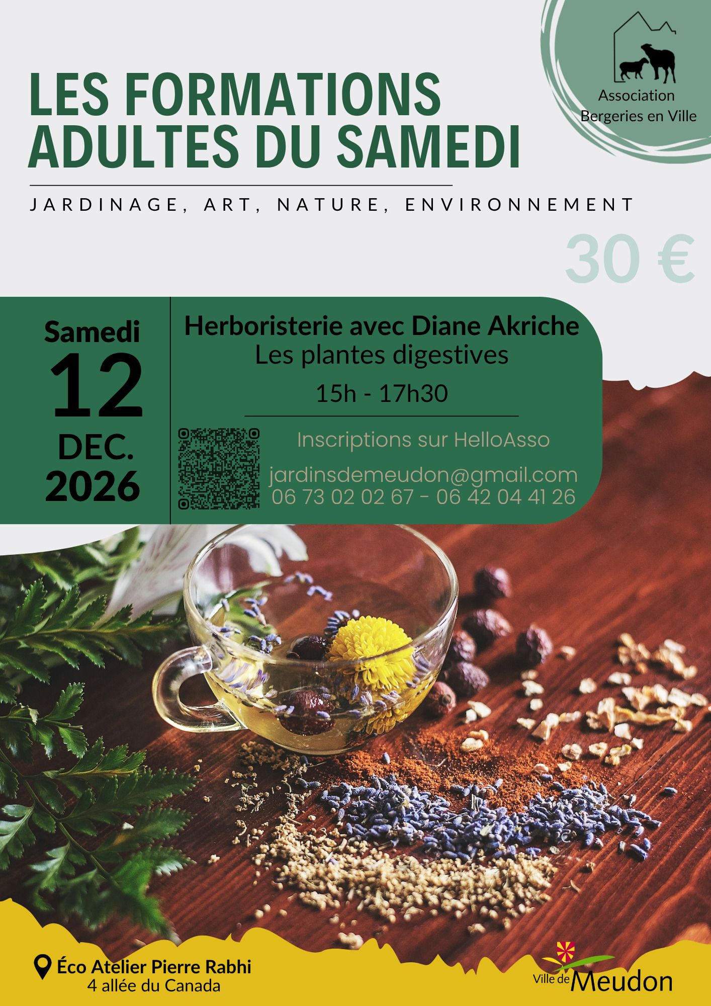 Formation adulte Herboristerie