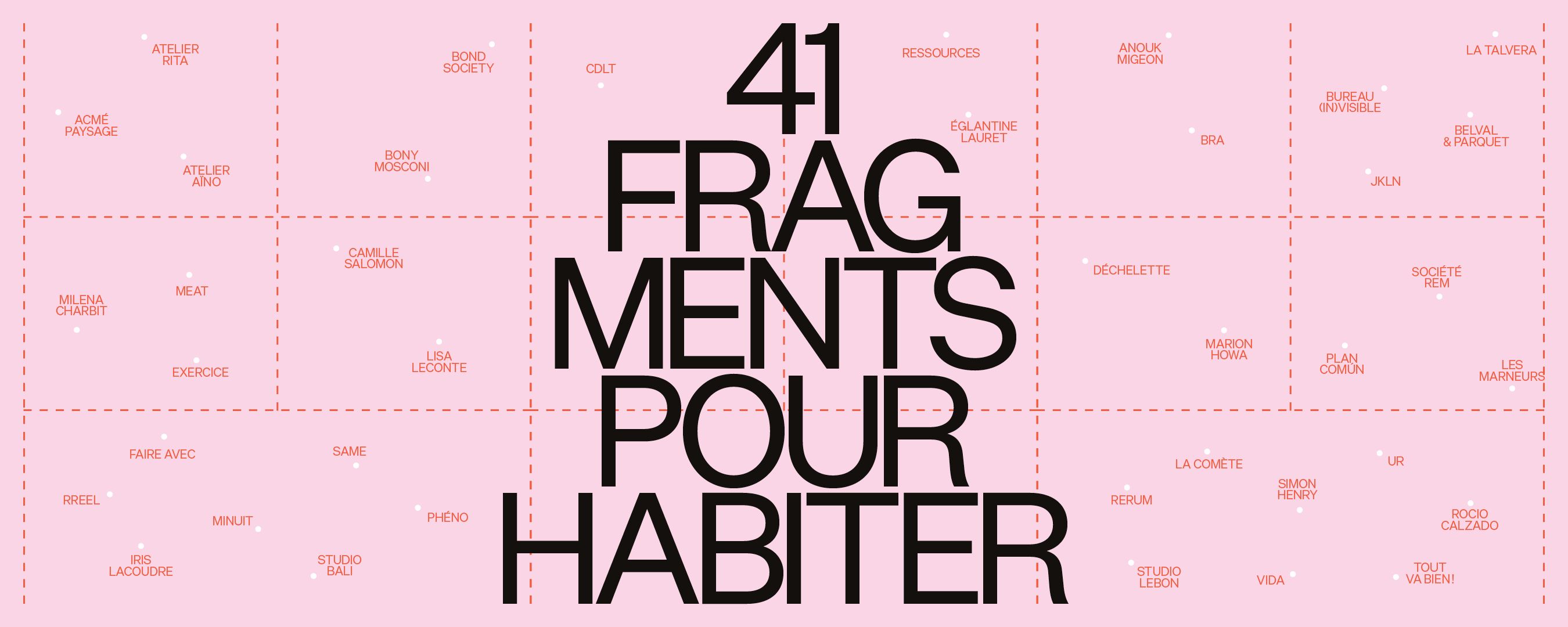 Parcours - Exposition "41 fragments pour habiter"