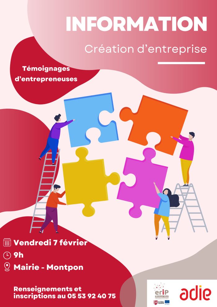 Retrouvez les étapes de la création d’une entreprise et les services d’accompagnement de la Région et de l’Adie.