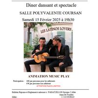 Diner dansant et spectacle avec Les Latinos Lovers