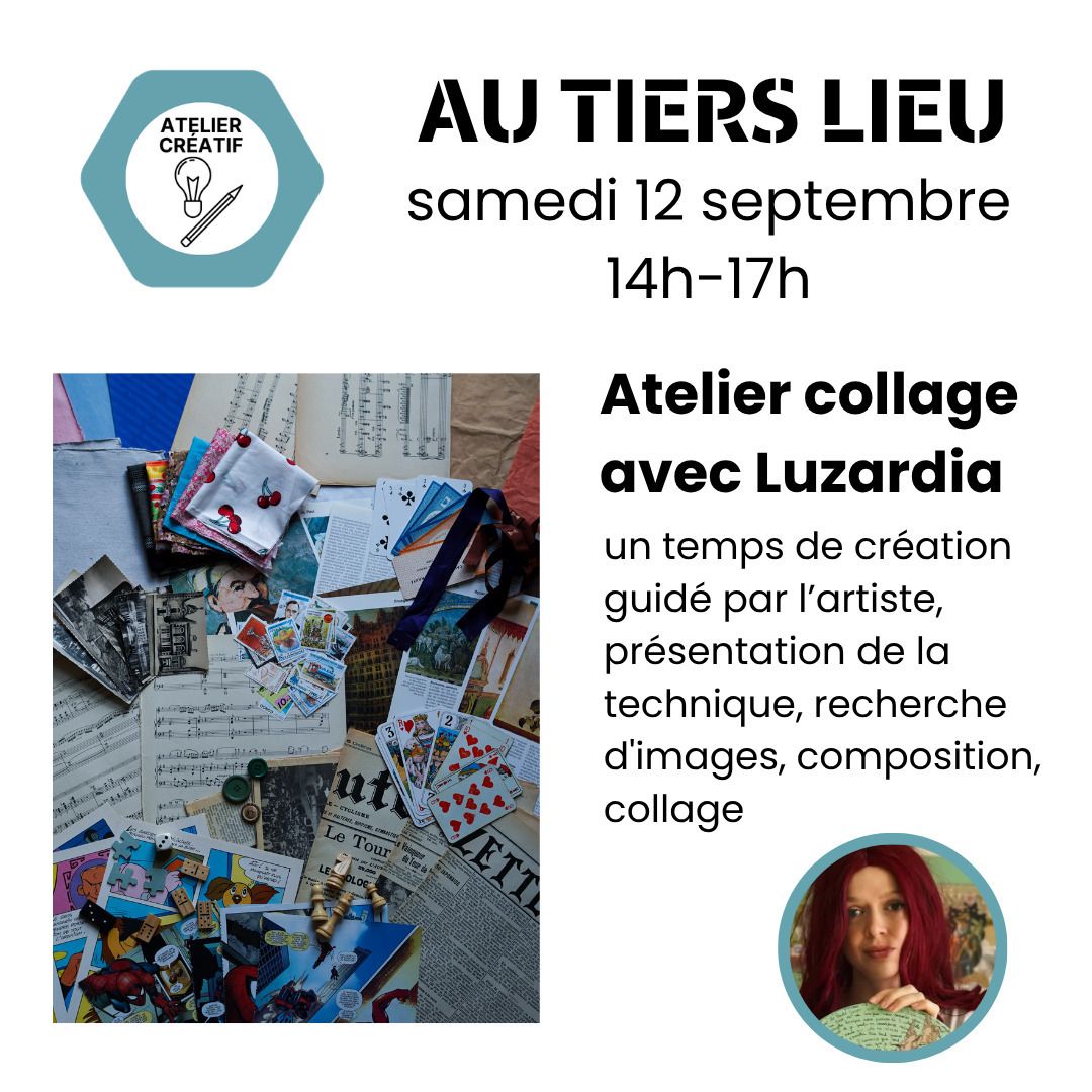 Atelier collage avec l'artiste Luzardia