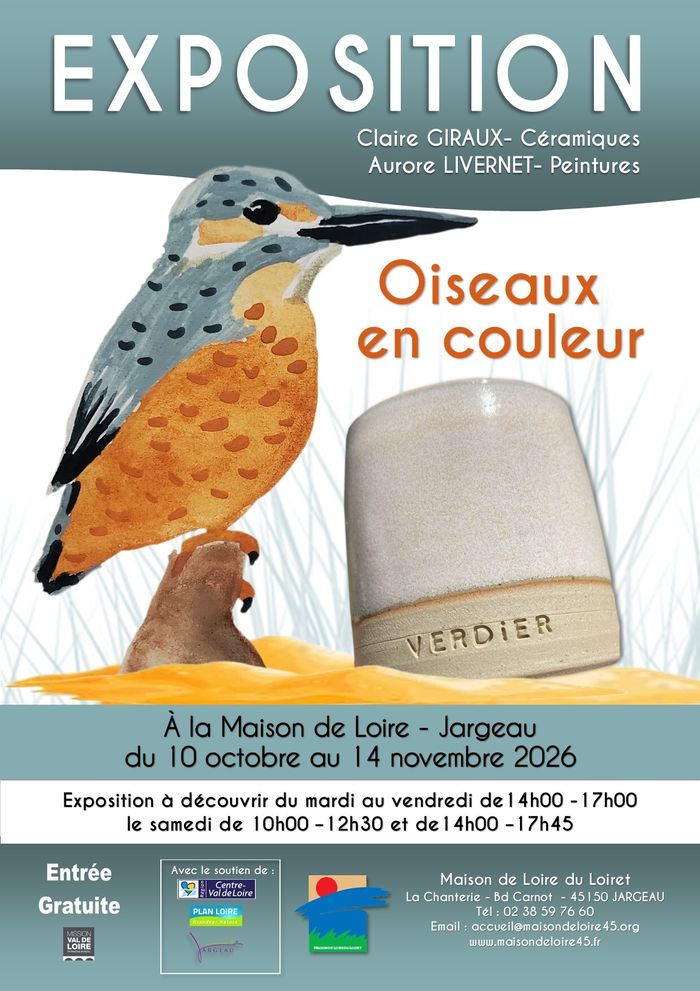 Exposition de la Maison de Loire : Oiseaux en couleur