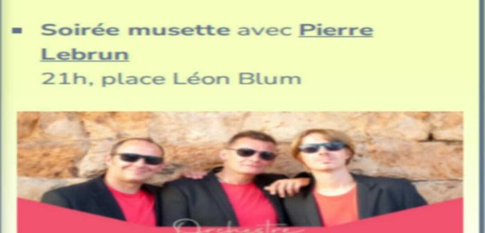 Fête locale avec Pierre Lebrun