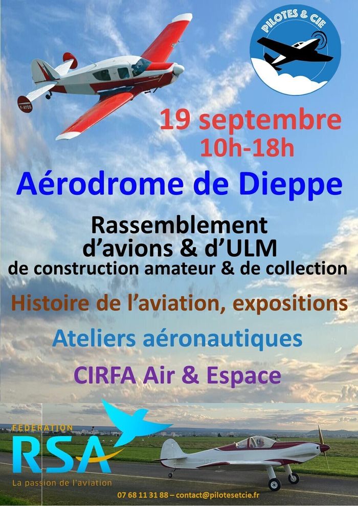 Exposition sur l'histoire de l'aviation autour de Dieppe