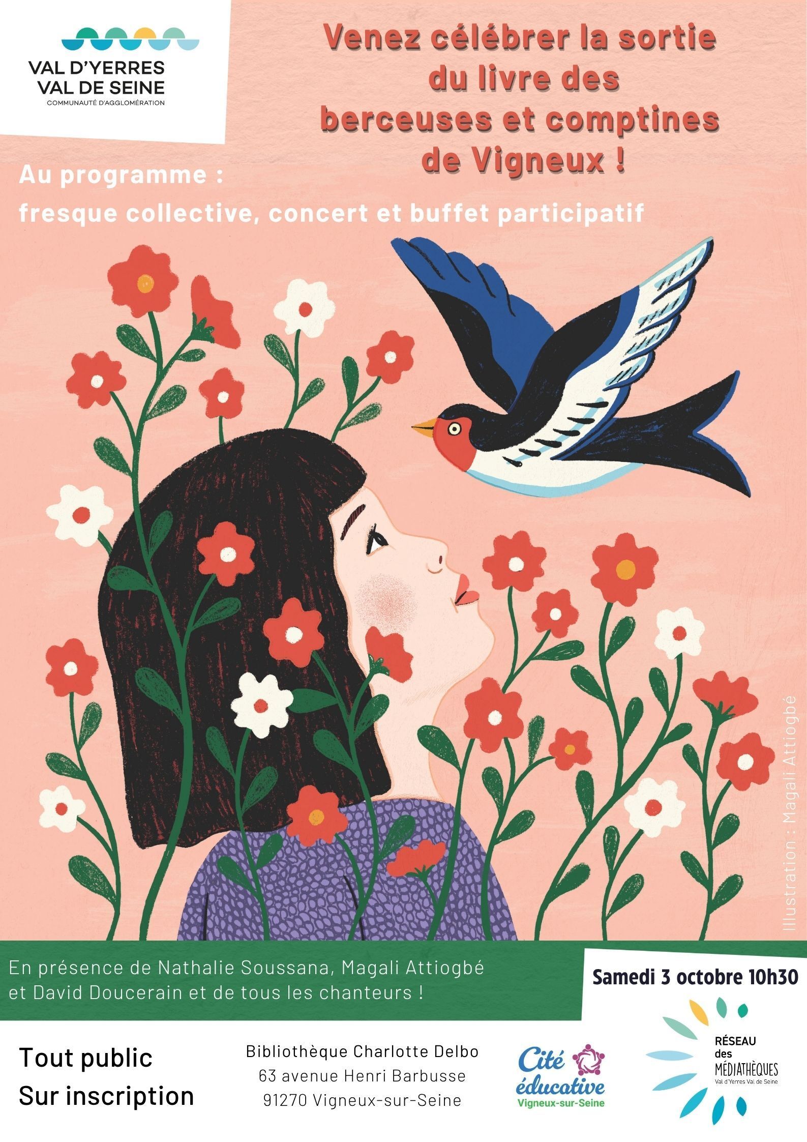 Sortie du livre-Cd « Berceuses et comptines de Vigneux-sur-Seine »