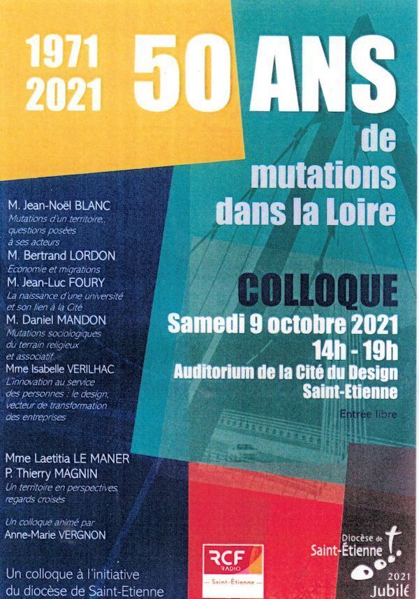 (Colloque) 50 ans de mutations dans la Loire (1971-2021).