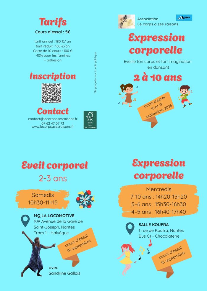 Cours d'essai enfants