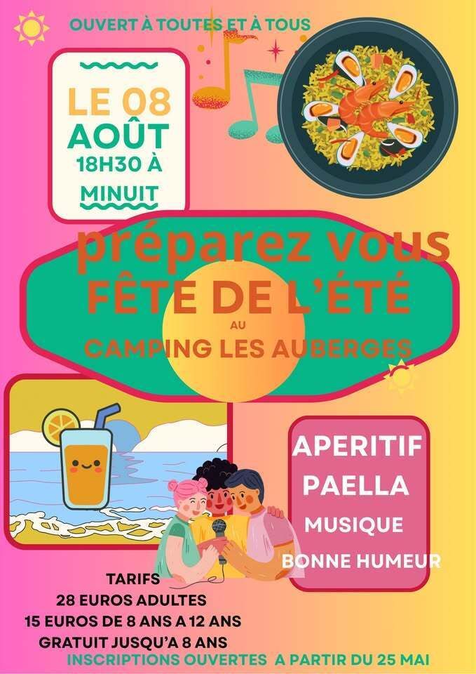 Fête de l'été au camping les Auberges