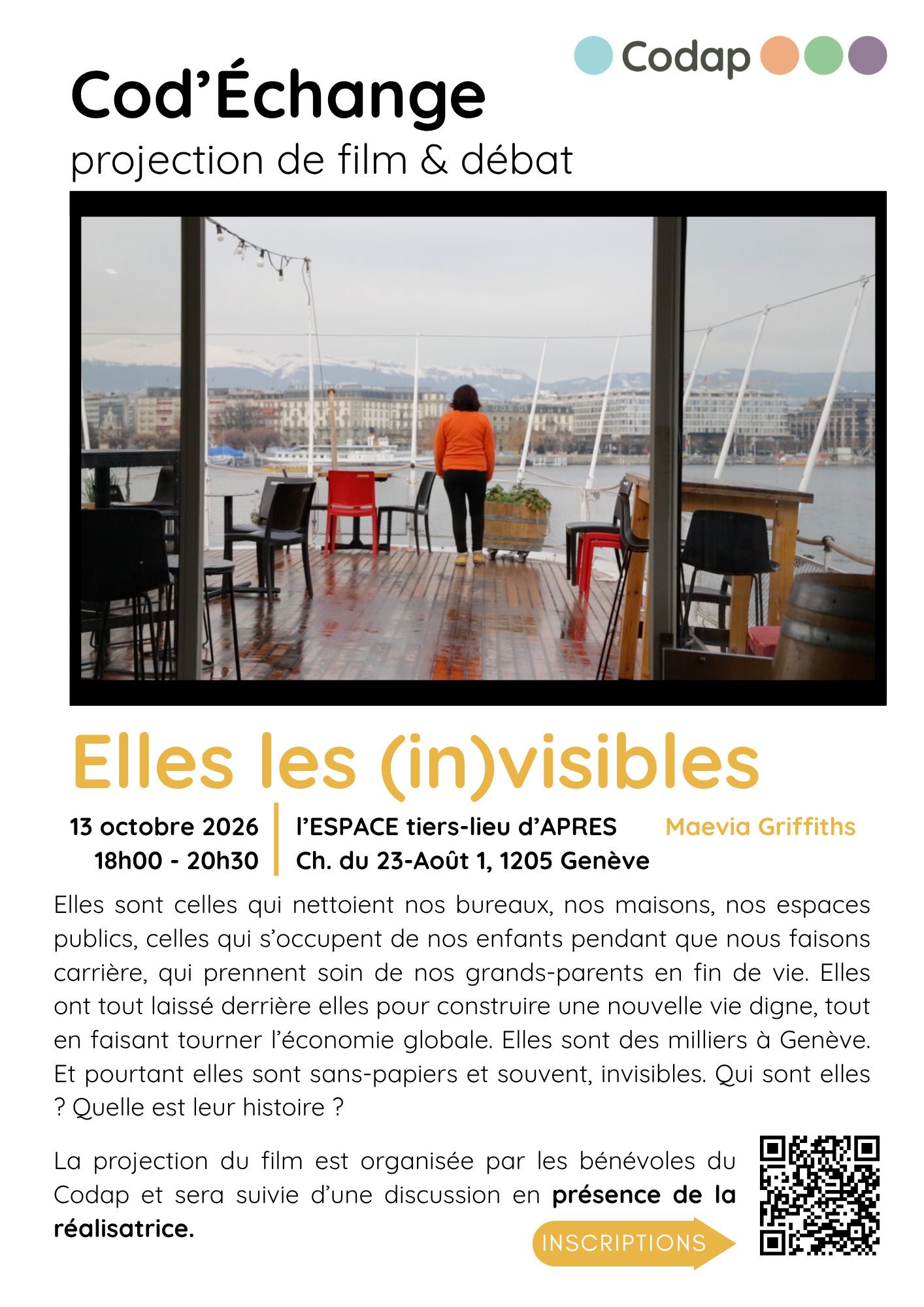 Cod'Echange #2 Projection du film "Elles les (in)visibles"