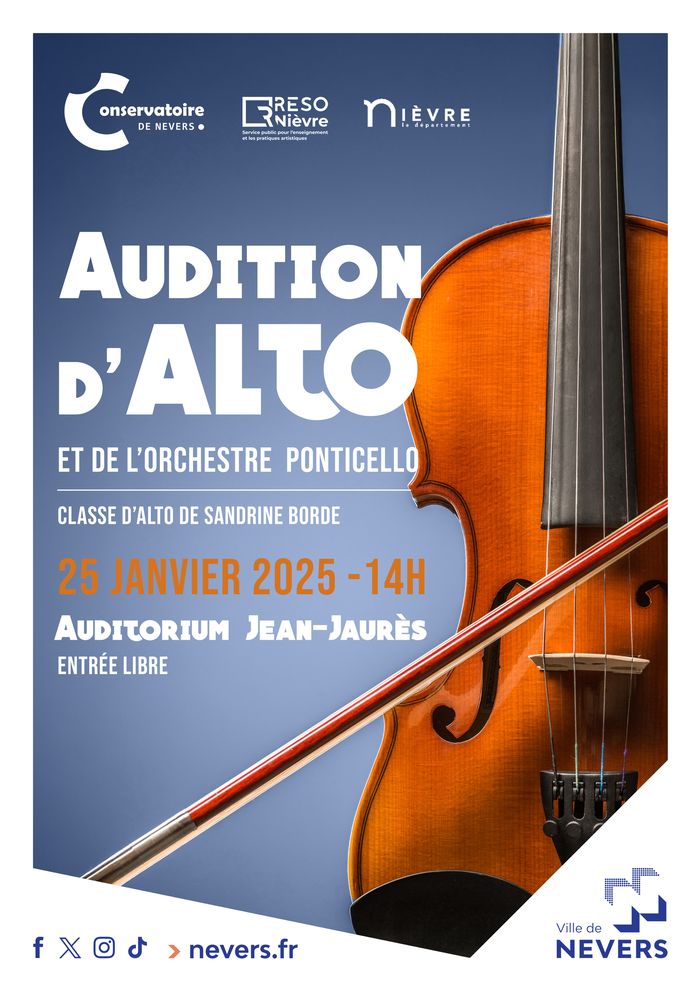 Audition de la classe d'alto et de l'orchestre Ponticello