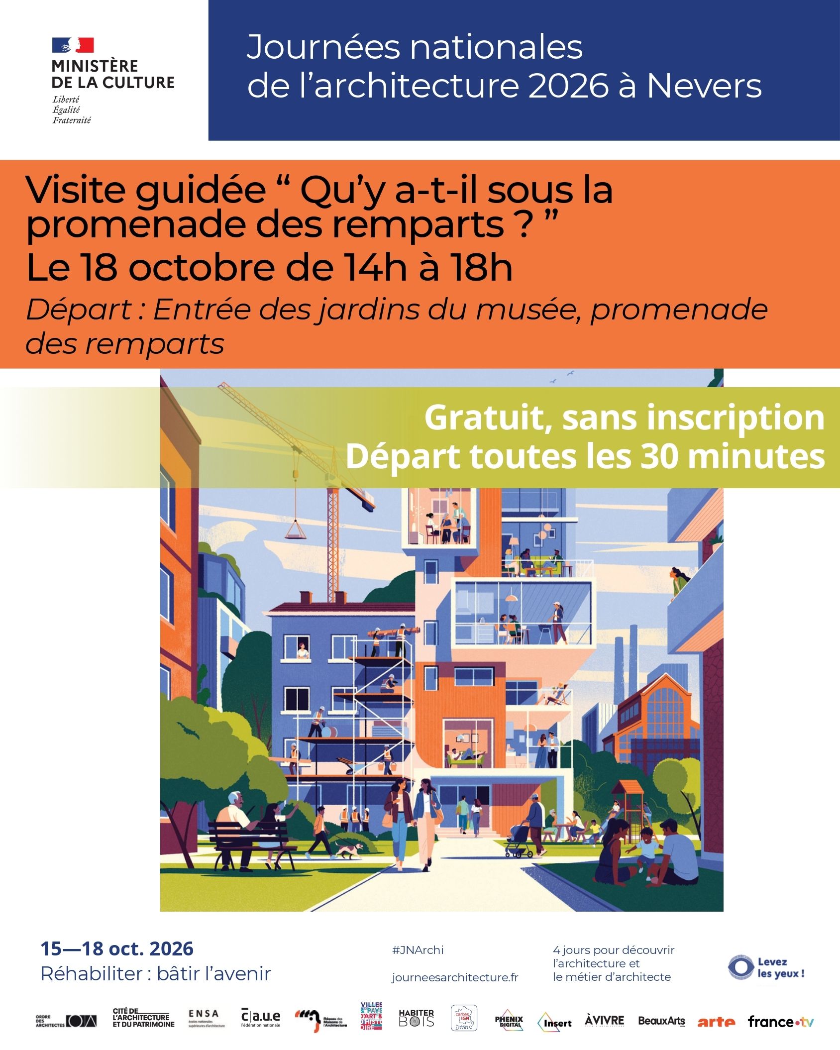 Visite guidée : « Qu'y a-t-il sous la promenade des remparts ? »