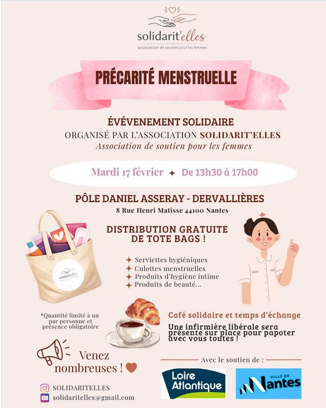Événement solidaire contre la précarité menstruelle