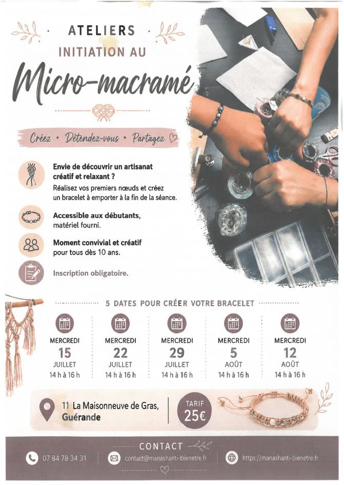 Ateliers - Initiation au micro-macramé