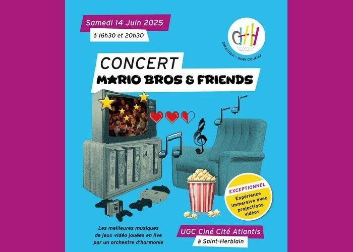 Projection-concert : Mario Bros & Friends - par l’Orchestre Harmonie Herblinois