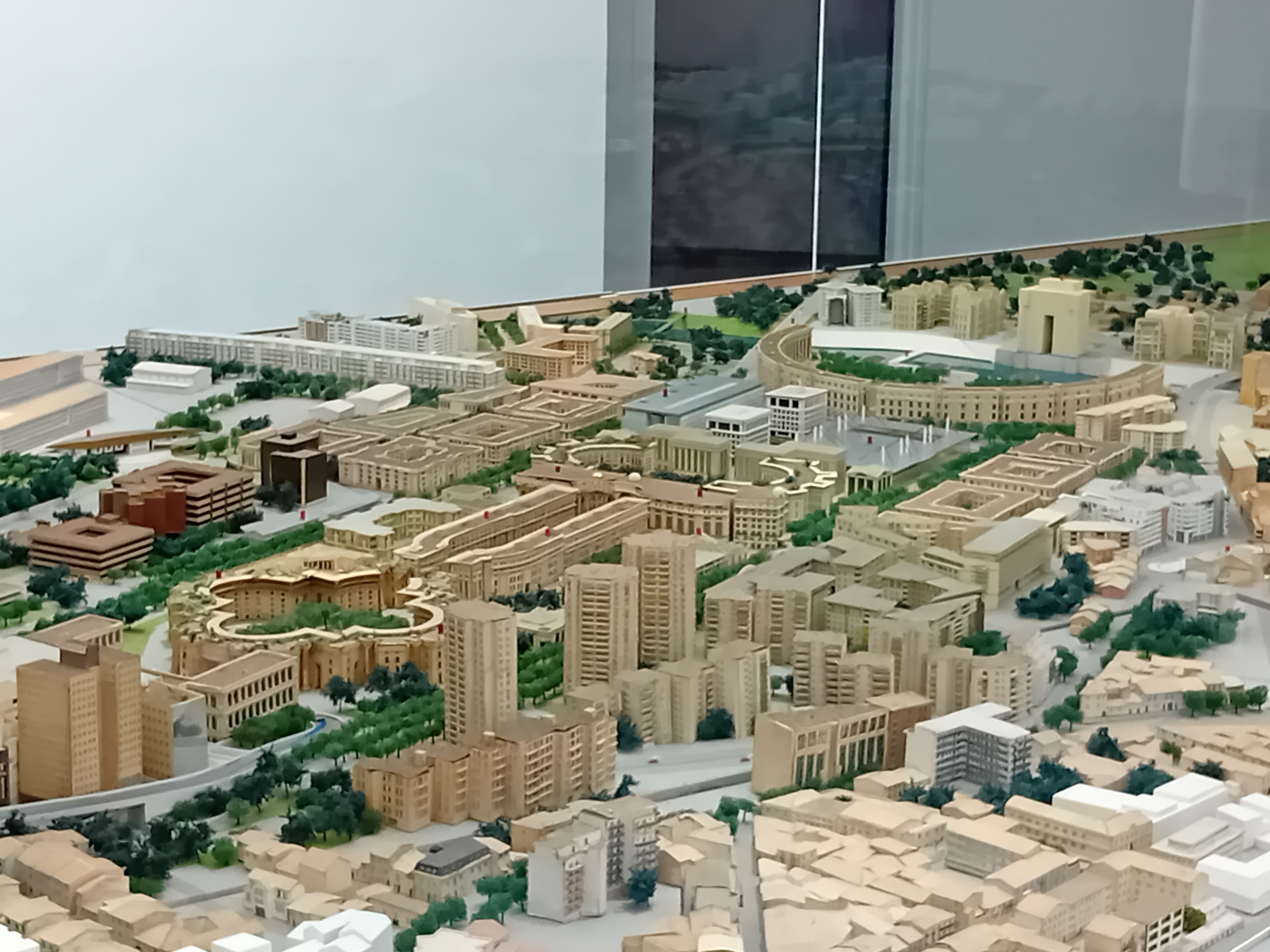 Maquette monumentale de Montpellier aux Échelles de la ville
