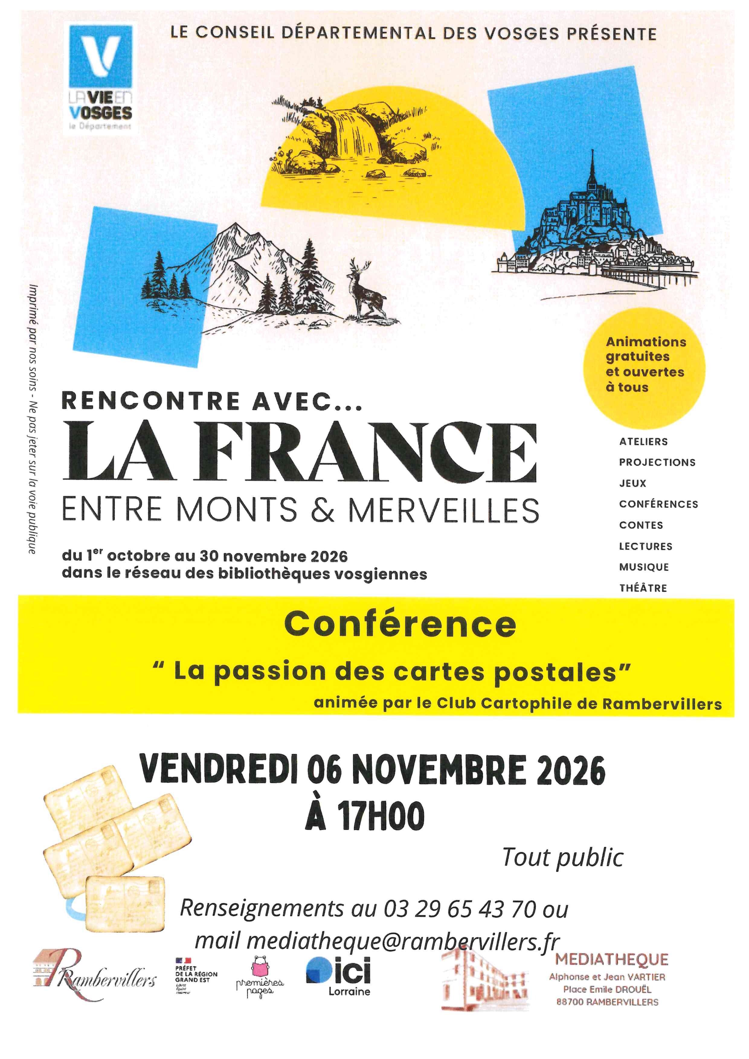 Conférence : la passion des cartes postales