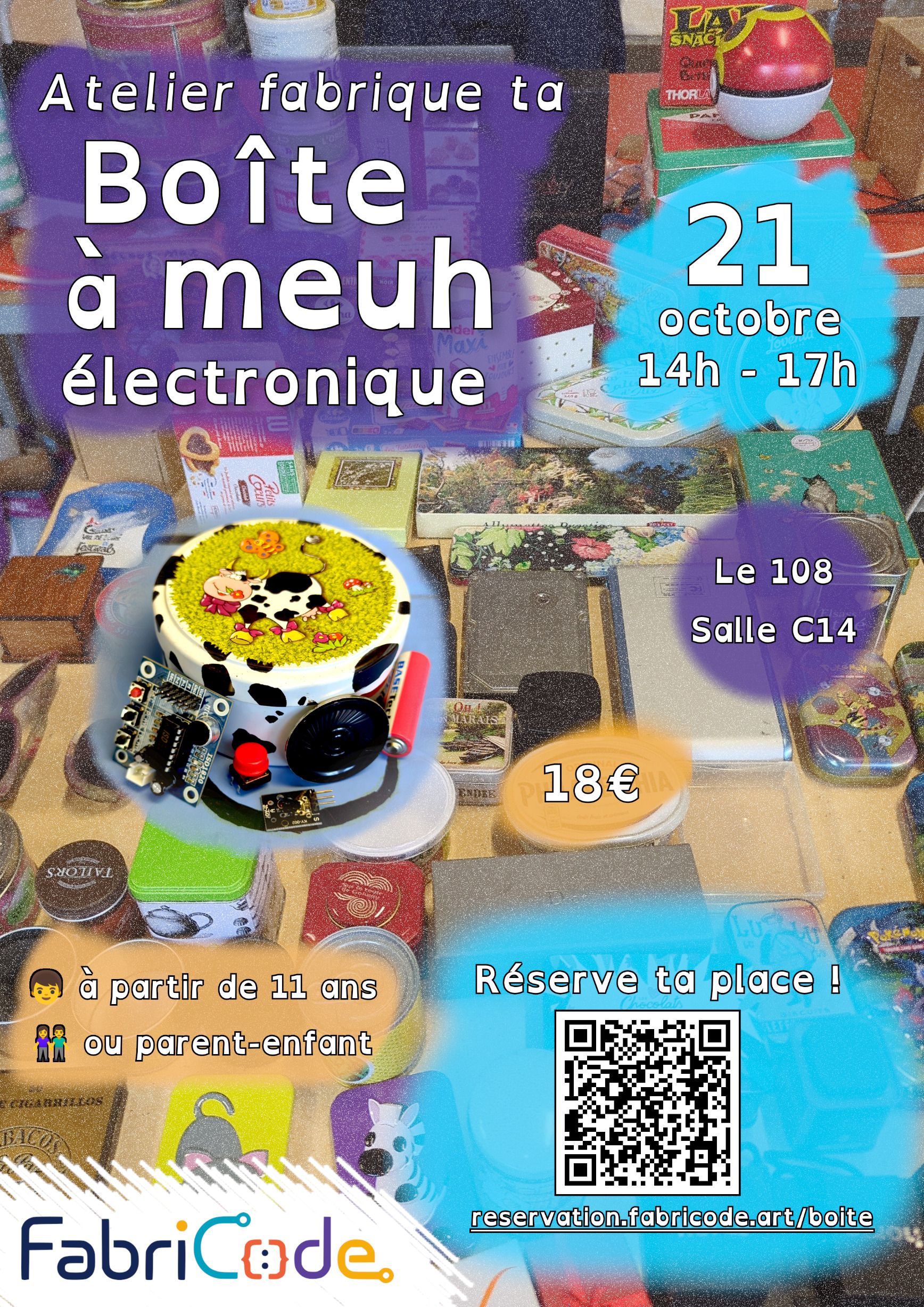 Atelier fabrique ta boîte à meuh électronique !