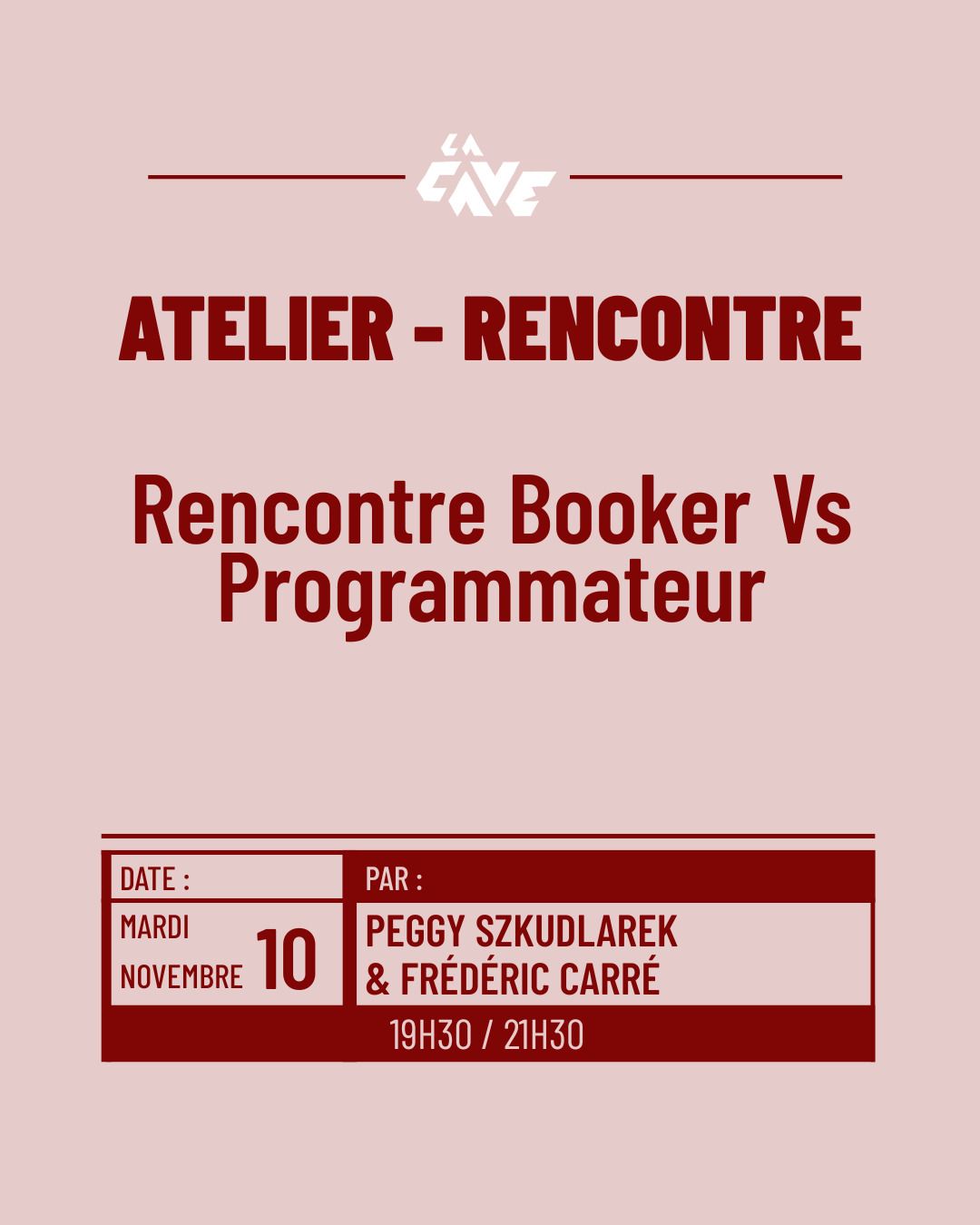 Atelier - Rencontre : Booker vs Programmateur