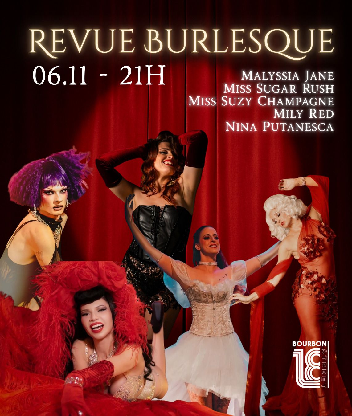 Burlesque Show at 18 Bourbon Street