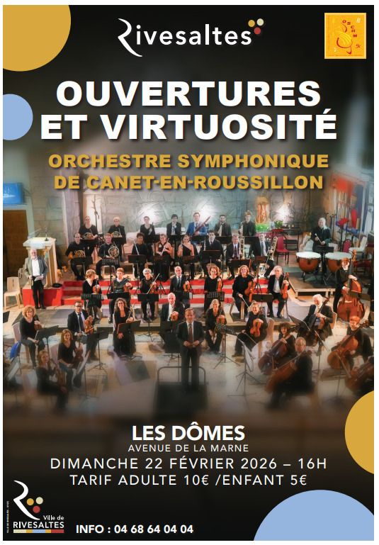 Concert - Ouvertures et virtuosité - Orchestre symphonique