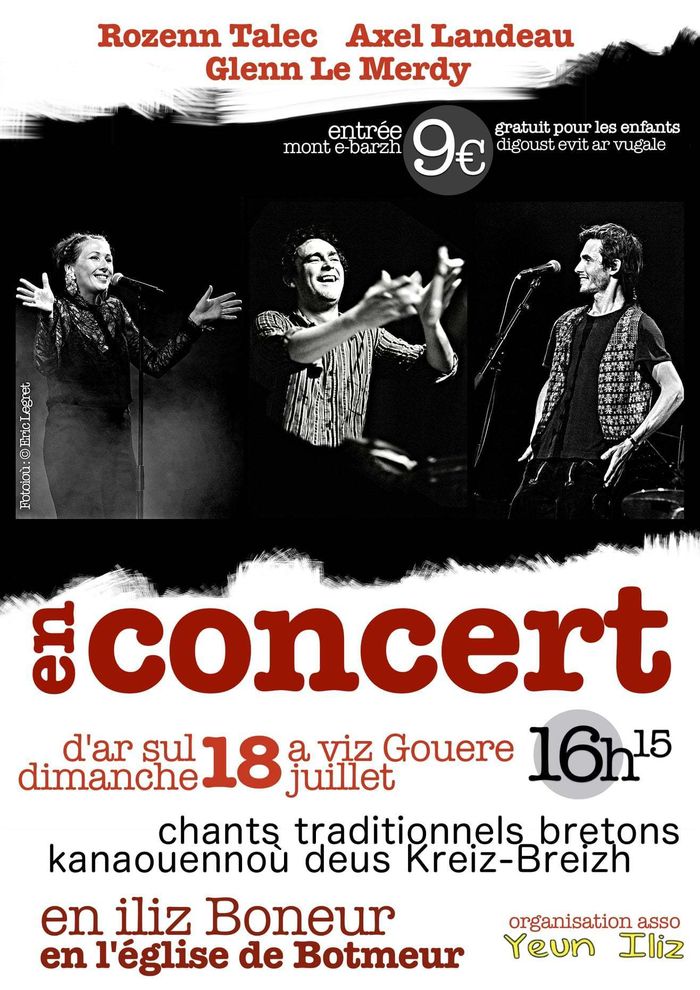Concerts de chansons du Kreiz-Breizh à Botmeur
